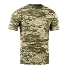 Тактическая футболка Flas; S/44-46; 100% Хлопок. Пиксель Multicam. Армейская футболка. - изображение 3