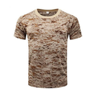 Тактическая футболка Flas; S/44-46; 100% Хлопок. Пиксель Desert. Армейская футболка. - изображение 2