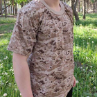 Тактическая футболка Flas; L/48-50; 100% Хлопок. Пиксель Desert. Армейская футболка. - изображение 6