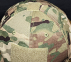 Тактическая военная бейсболка BexShop кепка с липучкой под шеврон камуфляжная бейсболка Мультикам - изображение 6