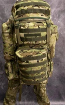 Большой армейский тактический рюкзак 110 л Турция, Тактический рюкзак баул 100л-110 литров Мультикам - изображение 3