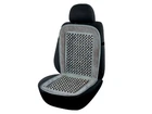 Масажна накидка для авто сіра тканина-велюр+ кісточка 41,5*89см Elegant Max 100 659