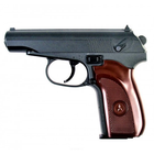 Страйкбольний пістолет Galaxy G29 ПМ спринговий метал чорний - зображення 1