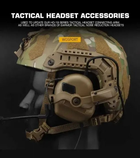 Крепление Чебурашка на шлем для тактических наушников Earmor/Impact/Walkers Койот - изображение 4