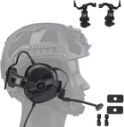 Кріплення Чебурашка на шолом для тактичних навушників Earmor/Impact/Walkers Чорний - зображення 4