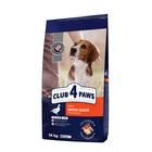 Сухий корм для дорослих собак Club 4 Paws Преміум для середніх порід зі смаком качки