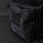 Прочная тактическая сумка через плечо военная однолямочная из ткани SILVER KNIGHT Черная (115) - изображение 5