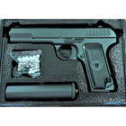 Іграшковий пістолет на кульках "Пістолет TT" Galaxy G33A ТТ метал з глушником чорний - зображення 2