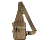 Тактична сумка-кобура наплічна M-Tac Сoyote чоловіча сумка нагрудна слінг Рюкзак через плече, сумка-кобура - зображення 1