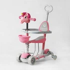 Дитячий самокат 5в1 Best Scooter P-63700 з батьківською ручкою та бампером