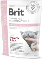 Сухой корм для кошек Brit VD Hypoallergenic при аллергии с лососем и горохом