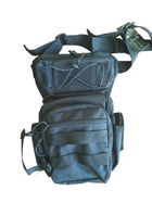 Тактическая набедренная сумка, подсумок на бедро SILVER KNIGHT YF-325 черный - изображение 1