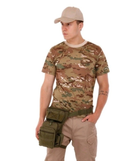 Тактическая набедренная сумка, подсумок на бедро SILVER KNIGHT YF-325 олива - изображение 4