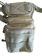 Тактическая набедренная сумка, подсумок на бедро SILVER KNIGHT YF-325 койот - изображение 4