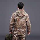Тактична куртка Pave Hawk PLY-6 Camouflage CP 4XL чоловіча військова з каптуром та кишенями ззаду - зображення 3