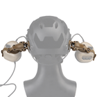 Активні навушники з гарнітурою Earmor M32 Coyote TAN + Premium кріплення на шолом (150223) - зображення 13