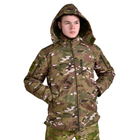 Тактическая куртка SOFT SHELL мультикам водонепроницаемая L - изображение 4
