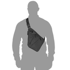 Компактна тактична однолямочна сумка Camotec Cobra Чорна - зображення 2