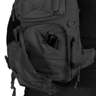 Тактический однолямочный рюкзак Camotec скрытым отделением для оружия TCB Black - изображение 8