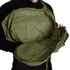 Тактичний однолямковий рюкзакз Camotec прихованим відділенням для зброї TCB Olive - зображення 10