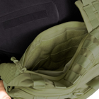 Тактичний однолямковий рюкзакз Camotec прихованим відділенням для зброї TCB Olive - зображення 13