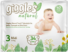 Подгузники детские Giggles Natural 3 Midi 4-9 кг 34 шт.