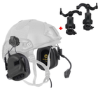 Активные наушники на каску с микрофоном Earmor M32H Black + Premium крепление (15026kr) - изображение 1