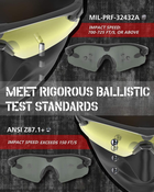 HTS HUNTERSKY Балістичні тактичні захисні окуляри для стрілянини військового класу - зображення 4