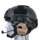 Навушники Активні з гарнітурою Earmor M32H Coyote Brown та кріпленням на шолом (15028) - зображення 8