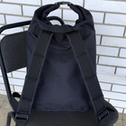 Сумка дорожная тактическая, туристический рюкзак 45 л Черный MELGO влагозащитный вещевой мешок - изображение 3