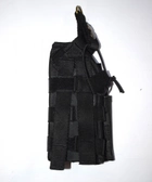 Кобура для пистолета универсальная с подсумком для магазина, с платформой на бедро, система Molle, Черная (комплект) - изображение 3