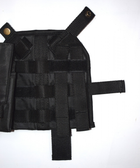 Кобура для пістолета універсальна тактична з підсумком для магазину, з системою Molle, Чорна - зображення 5