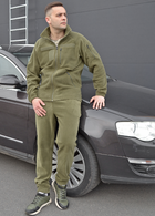 Флісовий костюм з липучками тактичний Хакі 44 (id291r44) - зображення 2