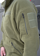 Флісовий костюм з липучками тактичний Хакі 44 (id291r44) - зображення 6
