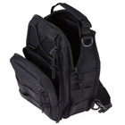 Тактический армейский рюкзак 6л, (28х18х13 см) Oxford 600D, B14, Черный - изображение 8
