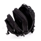 Рюкзак тактический B02, 20л (43х24х22 см), Черный - изображение 6