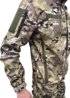 Куртка тактична мультикам літня softshell, Куртка multicam водонепроникна, Вітровка мультикам 54р. - зображення 4
