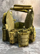 Тактична військова плитоноска Asdag із системою швидкого скидання/ Розвантаження з підсумками/ Розвантажувальний жилет - зображення 8