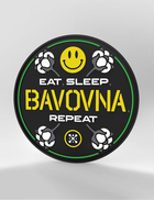 Патч Dubhumans Eat, Sleep, Bavovna, Repeat 70x70 мм (ESBR-P-PVC) - изображение 1