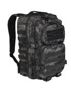 Рюкзак тактичний Mil-Tec 36Л Чорний камуфляж US ASSAULT PACK LG DARK CAMO (14002280-36) - изображение 1