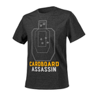 Футболка Cardboard Assassin Helikon-Tex Black/Grey Melange S Тактична чоловіча - зображення 1