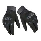 Тактические перчатки с закрытыми пальцами, Черный, XL - изображение 7