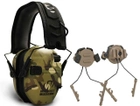 Комплект Активные наушники Walker's Razor Slim Multicam + крепления на шлем Койот - изображение 1
