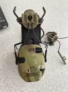 Комплект Активные наушники Walker's Razor Slim Multicam + крепления на шлем Койот + очки Walkers - изображение 4