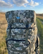 Тактический рюкзак баул 100л Пиксель военный рюкзак ВСУ 100 литров армейский рюкзак баул - изображение 5
