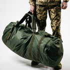 Баул рюкзак сумка тактична Хакі 120 літрів. Оксфорд 600-D водонепроникна - зображення 6