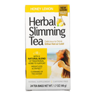 Трав'яний чай для схуднення, мед із лимоном, без кофеїну, 21st Century, 24 чайні пакетики, 48 г - зображення 1