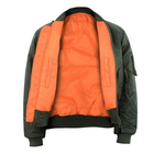 Тактическая двусторонняя куртка бомбер Mil-Tec ma1 олива 10403001 размер 3XL - изображение 5
