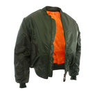 Тактическая двусторонняя куртка бомбер Mil-Tec ma1 олива 10403001 размер L - изображение 4