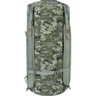 Тактическая пиксельная сумка-баул с лямками на плечи водонепроницаемая для военных Bagland 110 л - изображение 5
